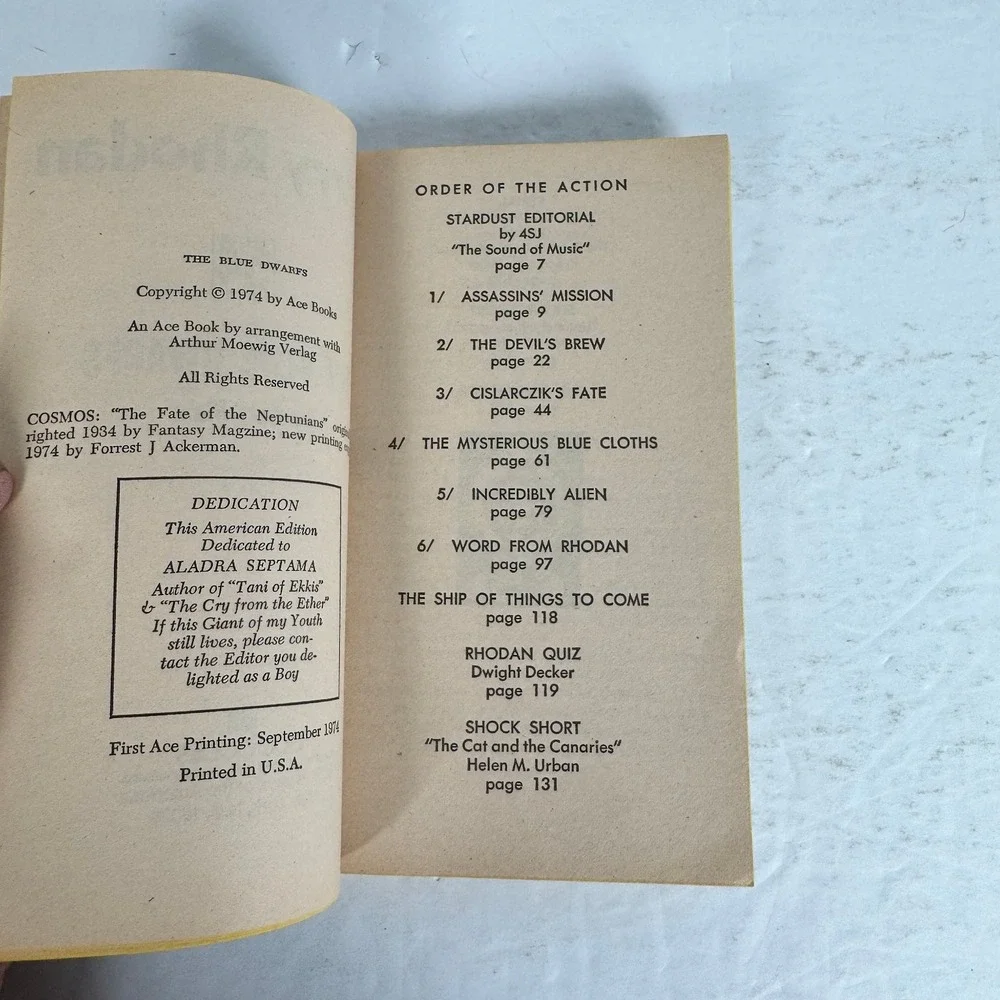 Perry Rhodan Books 50-59 Lot 1974 First Ace Printing Sci-Fi Pulp Pocket Novel